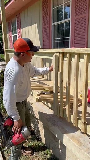 How to install balusters easy and fast (for beginners) #decks #railing #diy