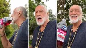 Mick Fleetwood recreates viral 'Dreams' TikTok video, sipping cranberry juice and lip-syncing to song