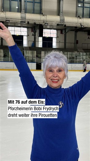 Aktive Eisprinzessin: Bobi Frydrych mit 76 Jahren