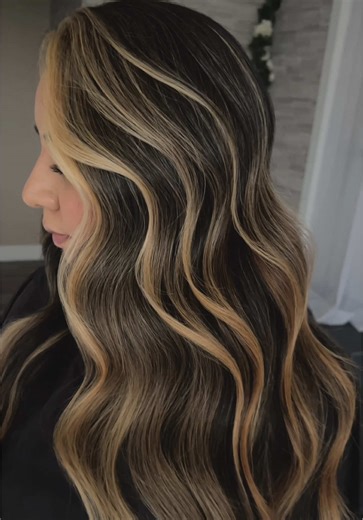 💥 WOW‼️ 🤤Leave a ❤️ & Repost for this ‼️❤️🔥Toasted Caramel🍮 Brunette Touch Up‼️✨ Watch until the end to see this gorgeous look come to life using @Redken NEW #shadesalk 😍! ✨This client has been with me for so long I always love doing her hair😍! ✨ Tag a friend who would LOVE this color and follow for more blends, trends & transformations. #hairtok #redken #hairtutorial