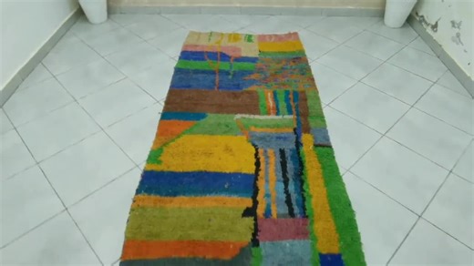 Handmade Wool Moroccan Rug Runner: Abstract Berber Hallway Decor - Etsy