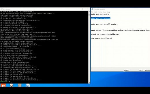 B16.在Window 10中安装GROMACS |分子动力学模拟很容易：）