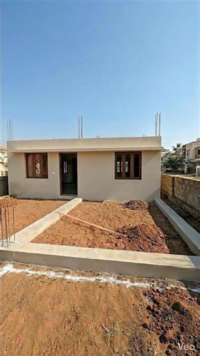Transforming Bare Land into a Beautiful Modern House 🏠✨ #timelapse #construction