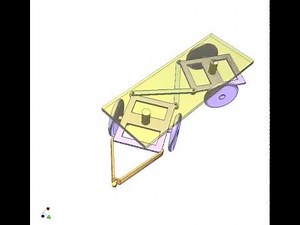 Mechanism for steering a 4-wheel trailer with small turning radius 1