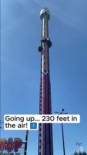 🔥 Canada's Wonderland Drop Tower – 230ft Freefall! 😱 | Extreme Thrill Ride 🚀