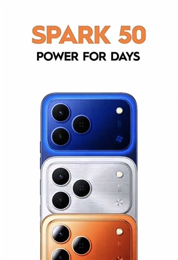 TECNO Spark 50: 6700mAh Battery Student Powerphone
