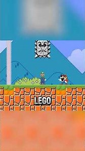 Every Time Mario Jumps On Things, They Turn into LEGO #shorts #mario#supermario