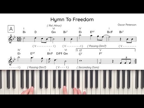 Hymn To Freedom (O.Peterson) Analysis & Tutorial | The Jazz Pursuit