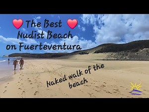 Probably the best nudist beach on Fuerteventura. Playa de Mal Nombre Jandia.