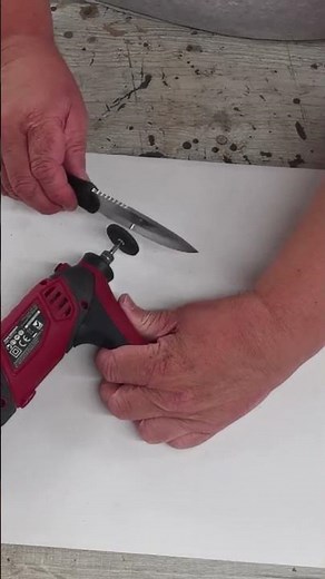 How to sharpen Knife using Dremel