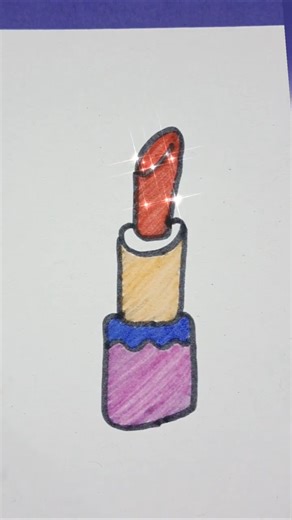 How to Draw a Lipstick Step By Step Easy!💄✨