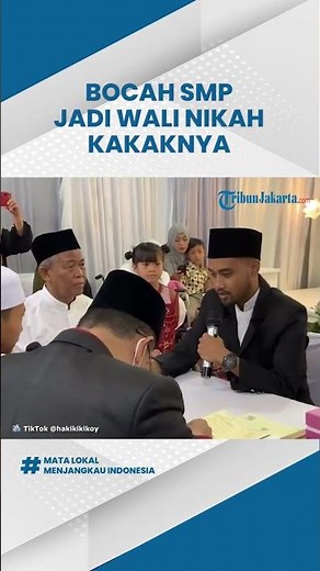 Viral Video Bocah SMP Jadi Wali Nikah Kakaknya, Gantikan Posisi Ayahnya yang Sudah Meninggal