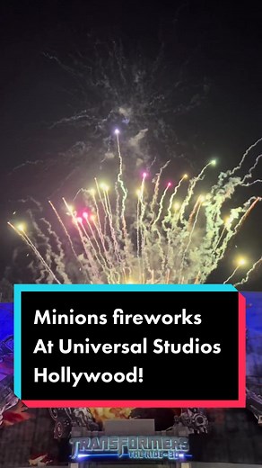 Minions Fireworks Show at Universal Studios