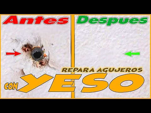 🔴 Como RESANAR Hoyos o Huecos de Taquetes en la Pared (5 PASOS) MUY Fácil , Rápido y Económico