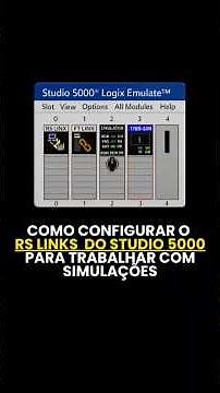 Como configurar o RS Links do Studio 5000 para trabalhar com simulações