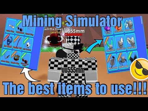 The Best Items to Use In Mining Simulator!!!