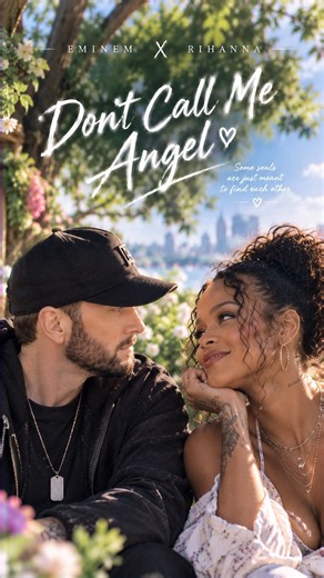 Emotional Rap Pop | Don't Call Me Angel 🖤 | Eminem & Rihanna Inspired #Shorts