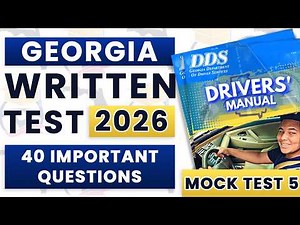 GA DMV Permit Practice Test 2026 | Official Georgia Driving Test Written Exam – 40 Questions