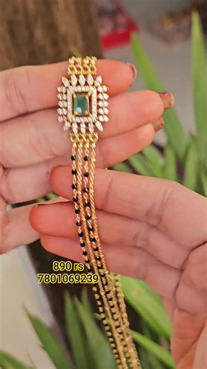 One Gram Gold Black Diamond Designer Chandraharam 😍 | Lowest Price Luxury Jewellery | #shorts