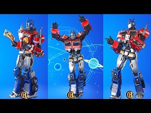 New OPTIMUS PRIME Performs All Emotes & Dances in Fortnite