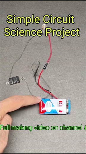 Simple circuit science project #shortsfeed #shorts #youtubeshorts #short