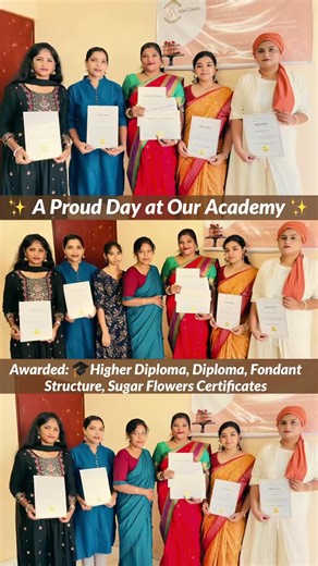 Proud Day at our MABEL CAKES ACADEMY! Certificate issued ceremony ✨🎓 #cake #srilanka #srilankacakeclass #certificate #diploma #higherdiploma #cakedesign #baking #colombo #mabelcakes #fondant #sugarflower #fyp #srilankan_tik_tok🇱🇰 #fypage #fyppppppppppppppppppppppp #fypシ゚ #viralvideo