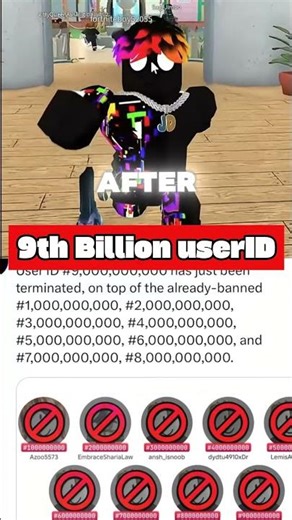 9th Billion ROBLOX userID is created 😱😃