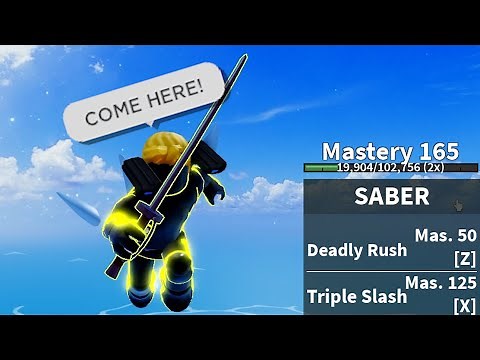 i got SABER v2 (Blox Fruits)
