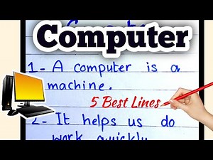 Computer ke Baare Mein 5 Lines | 5 Lines on Computer in Easy English | Simple Lines for Students