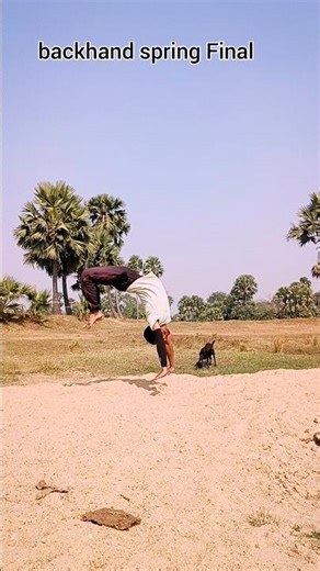 Easy step by step backhand spring tutorial 👀😮 | #backhandspring #trending #tutorial #kundanfilipar