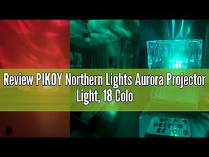 Review PIKOY Northern Lights Aurora Projector Light, 18 Colors Lighting Galaxy Projector Sensory Lig