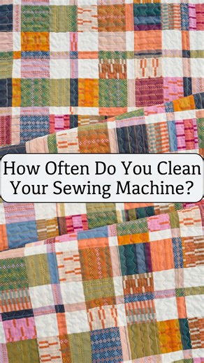 Quilts, Patterns, Tutorials on Instagram: "How often do you clean your machine? I’ve shared my method before: I always wind 3 bobbins at a time and after I finish the last one, I clean mine. A clean machine is a happy machine and a whole lot less frustrating to sew on! If you have any machine cleaning tips, I would love to hear them! #kitchentablequilting #quiltersofig #modernquilting #quiltingtips #janome #janome6700p"