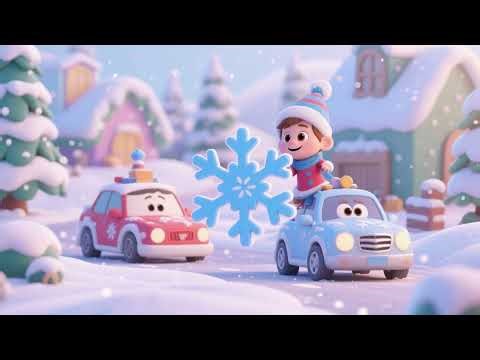 ❄️🚗 Snowflake Drive 2 | Fun Nursery Rhyme for Kids | Kids Song 🎶