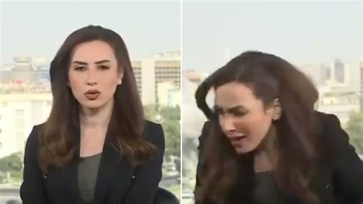 Voditeljka se uključila u program uživo, a iza nje doleće raketa: Digli su zgradu Ministarstva odbrane u vazduh (Video)