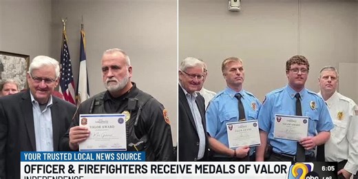 Independence awards life-saving actions of first responders during apartment fire