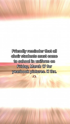 I dont understand this trend, but uh, don’t forget to come in your uniforms this friday!! / #Choir #IKEChoir #choirkids #choirtok #weareike #ChoirMemes #weareike #choiruniform #choirtiktok #CapCut