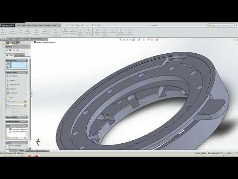 Mechanical Iris Assembly in SolidWorks