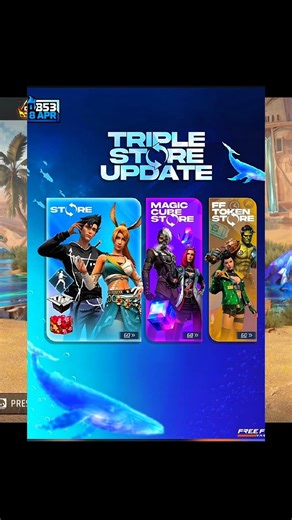 OB53 Free Fire Triple Store Update Tommorow 🤯🤯 #shorts #freefire #ob53update #triplestoreupdate #ff