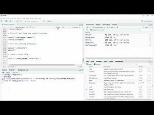 13. Setting the working directory and Importing Data from Excel - Getting Started with R & RStudio