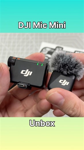 DJI Mic Mini Unbox! #dji #micro #unboxing #tech