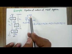Example:Governing equation of multi degree of freedom vibration