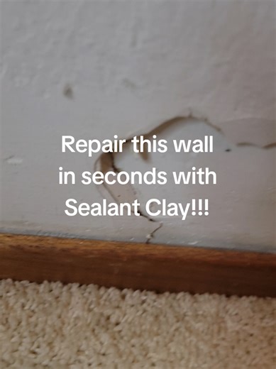 Effortless Wall Repair with Sealant Clay