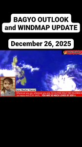 BAGYO OUTLOOK and WINDMAP UPDATE December 26, 2025 #highlightseveryone #weather #WeatherUpdate #weatherforecast #bagyo | Philippine Daily Weather Update