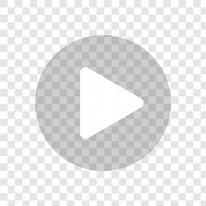 Play button icon symbol on a transparent background video audio player vector illustration | Premium Vector