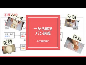 一から解るパン講義 『②工程の流れ』発酵や捏ねの意味を根本から理解する。