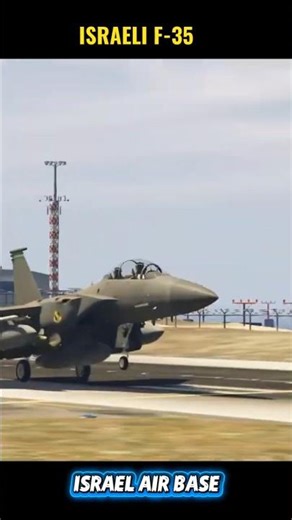 GTA 5 Israeli Fighter Jet F 35 Launch from Secret Base 🔥✈️ | #gta5 #gaming