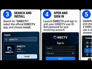 DIRECTV STREAM Samsung TV Setup – Install & Sign In