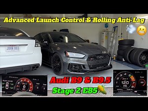 AUDI Advanced Launch Control & Rolling Anti-Lag💨😬#AudiRS5 #Stage2 #CarLife