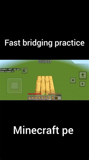 Bridging Practice #minecraft, #minecraftshorts