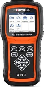 FOXWELL NT604 OBD2 Scanner,Check Engine Code Reader/ABS/SRS/Transmission Car Diagnostic Tool, ABS Scan Tool, SRS Scanner with Airbag Light Reset